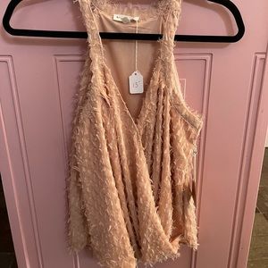 Fuzzy Blush Blouse
